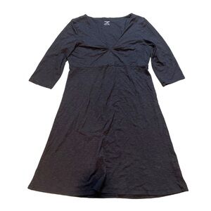 Horny Toad Dark Gray Dress Size M Womens V-Neck Dress